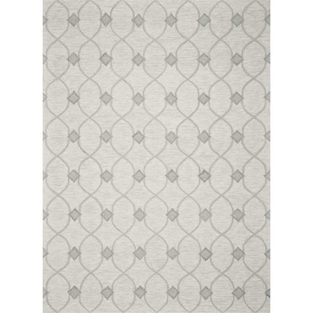 Homeroots 3 ft. 3 in. x 5 ft. 3 in. Wool Ivory Area Rug 353802